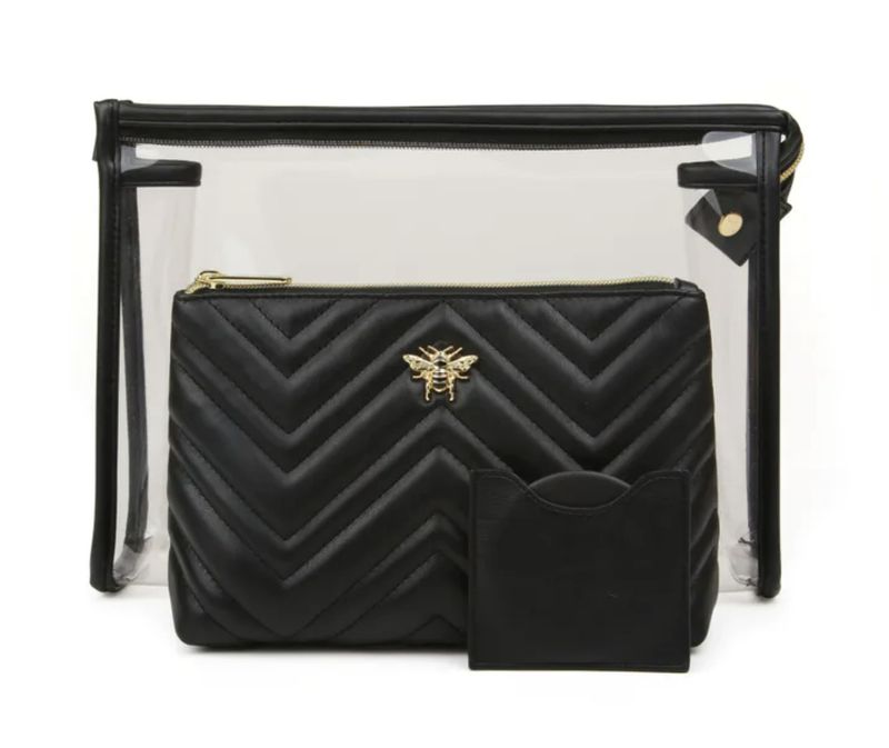 Luxury quilted black collection 3 piece kit