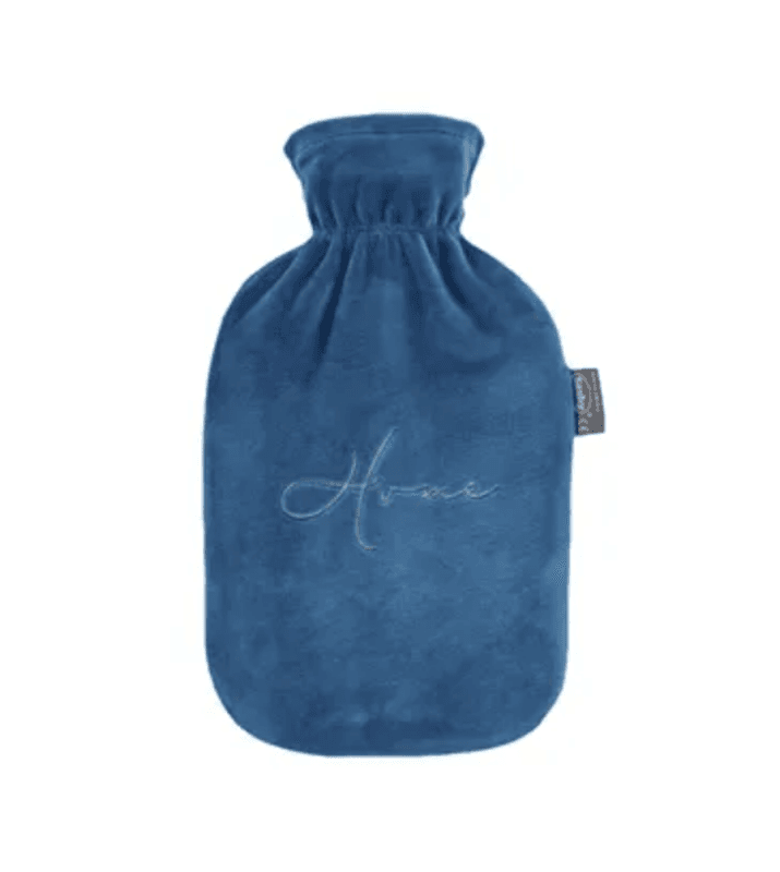 Fashy fleece varmeflaske blått trekk home 2 L